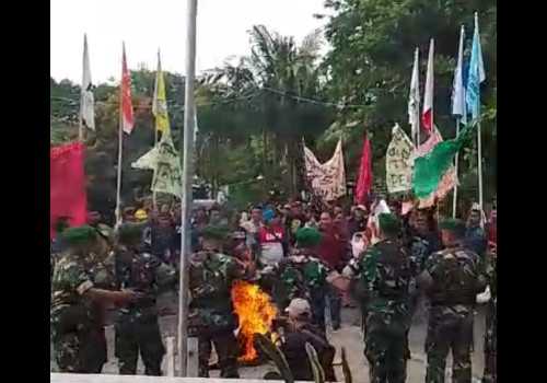 Kodim Kendal Menggelar Simulasi Pengmanan Pemilu 2024 di Kantor KPU