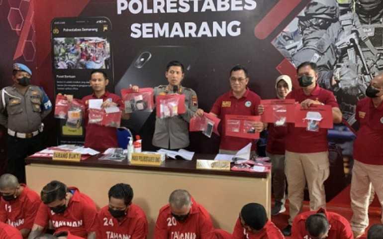 September 2022, Satresnarkoba Polrestabes Semarang Tangkap 20 Tersangka dari 16 Kasus