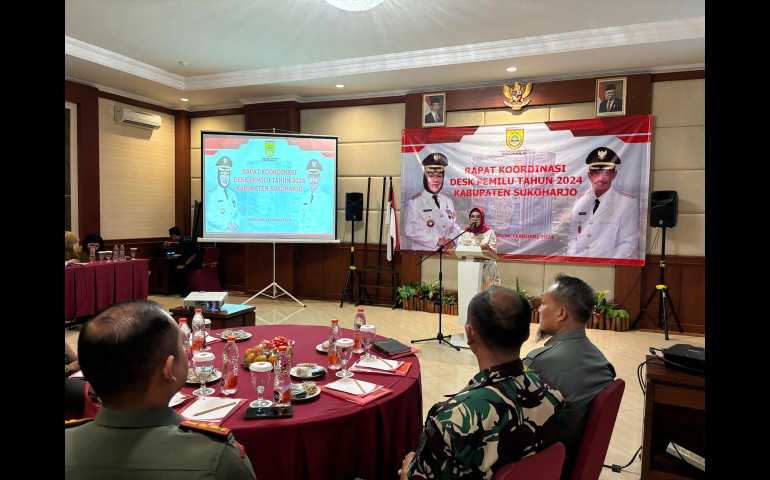 Bupati Sukoharjo Tekankan Pentingnya Tim Desk Pemilu Guna Sukseskan Pemilu 2024