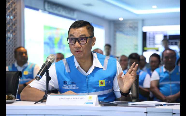 Dirut PLN Pimpin Langsung Pengamanan Pasokan Listrik dari Posko Nasional Siaga Pemilu PLN