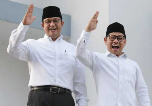Capres Cawapres Anies Baswedan- Cak Imin Pimpin Suara di TPS Maruf Amin