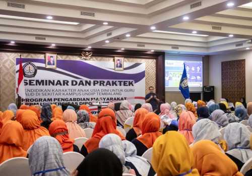 Peduli PAUD, Undip Melatih Guru Dalam Program Pengembangan Diri