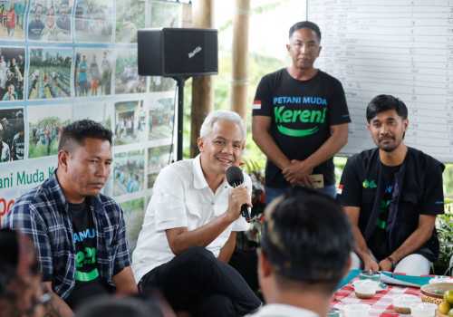 Apresiasi Puluhan Petani Muda, Ganjar: Politik Pangan Akan Menjanjikan