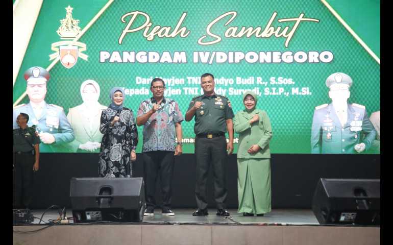 Sambut Pangdam Baru Mayjen TNI Deddy Suryadi, Pj Gubernur Jateng Tekankan Kebersamaan dan Sinergi