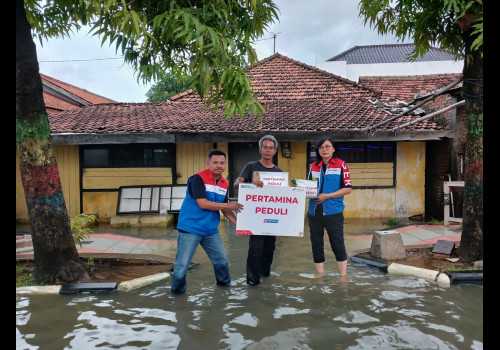 Pertamina Kembali Salurkan Bantuan Banjir di Beberapa Wilayah Utara Jawa Tengah