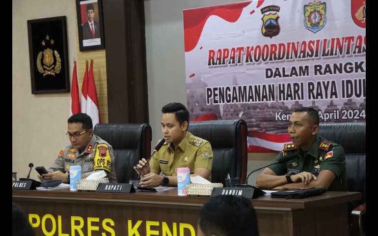 Polres Kendal Gelar Rapat Lintas Sektoral Jelang Idul Fitri 1445 H