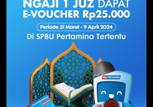 Ngaji 1 Juz Gratis E-voucher MyPertamina, Begini Caranya