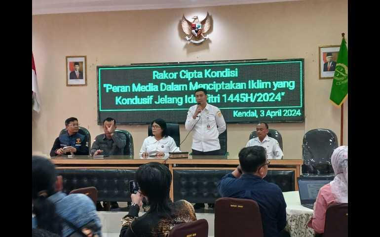 Gandeng Kejari Kendal dan Wartawan, Kesbangpol Gelar Rakor Cipta Kondisi Jelang Idul Fitri 1445 H