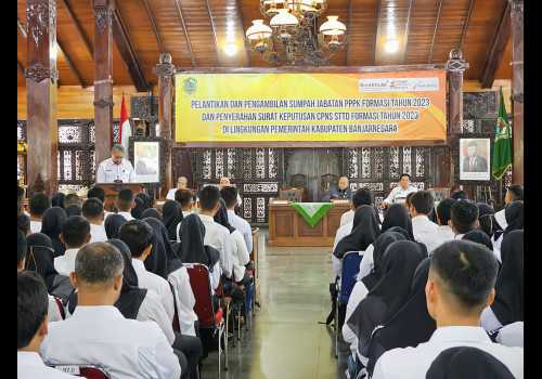 Bank Jateng Fasilitasi Kegiatan Pelantikan Dan Pengambilan Sumpah 587 PPPK Kabupaten Banjarnegara