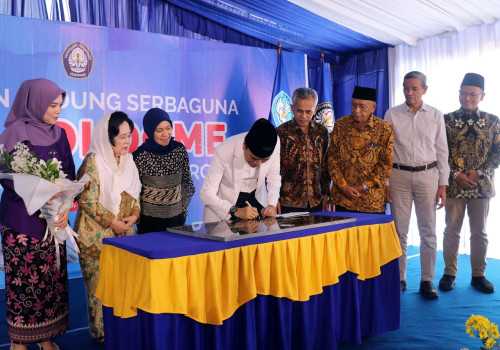 Rektor UNDIP Meresmikan Muladi Dome, Gedung Serba Guna Terbesar di Jawa Tengah