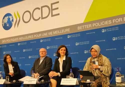 Mensos Risma Paparkan Penanganan Bencana di Indonesia di Forum Global Prancis