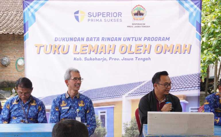 Produsen Bata Ringan Beri Dukungan Penuh untuk Program Tuku Lemah oleh Omah