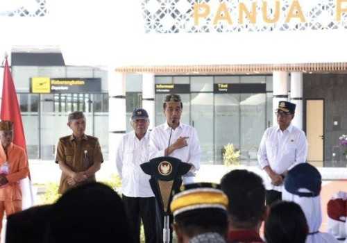 Presiden Jokowi Resmikan Bandara Panua Pohuwato di Gorontalo