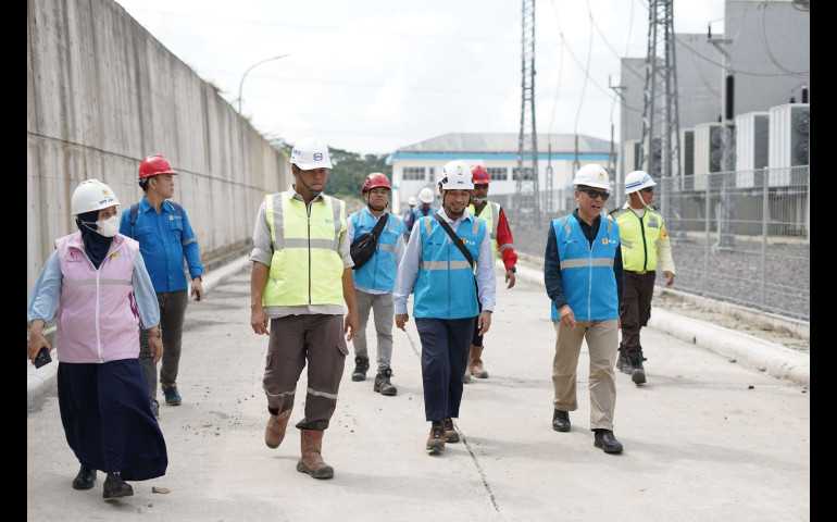 Komitmen Tinggi Terhadap K3, Manajemen PLN Inspeksi Lapangan ke Proyek GITET 500 kV Ampel Boyolali