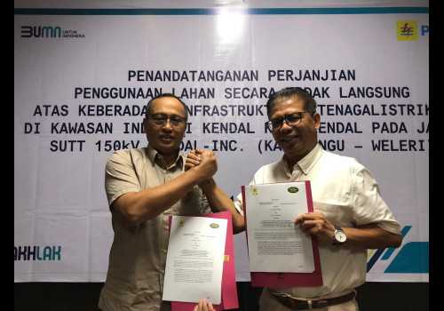PLN dan PT United Power Tandatangani Perjanjian Penggunaan Lahan Secara Tidak Langsung di Kawasan Industri Kendal