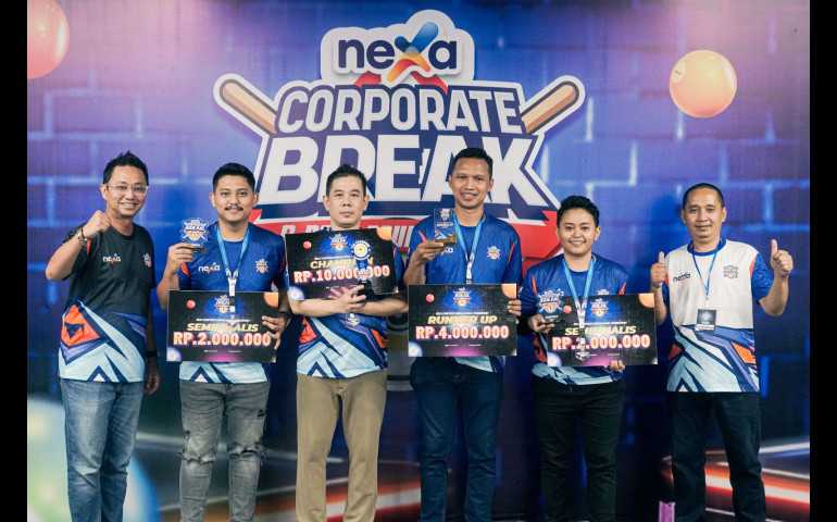 Nexa Corporate Break 9 Ball Tournament Sukses Diselenggarakan, Berikut Juaranya!