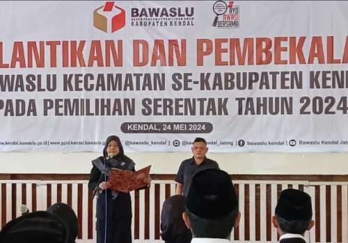 Jelang Pilkada 2024, Bawaslu Kendal Lantik 60 Panwascam