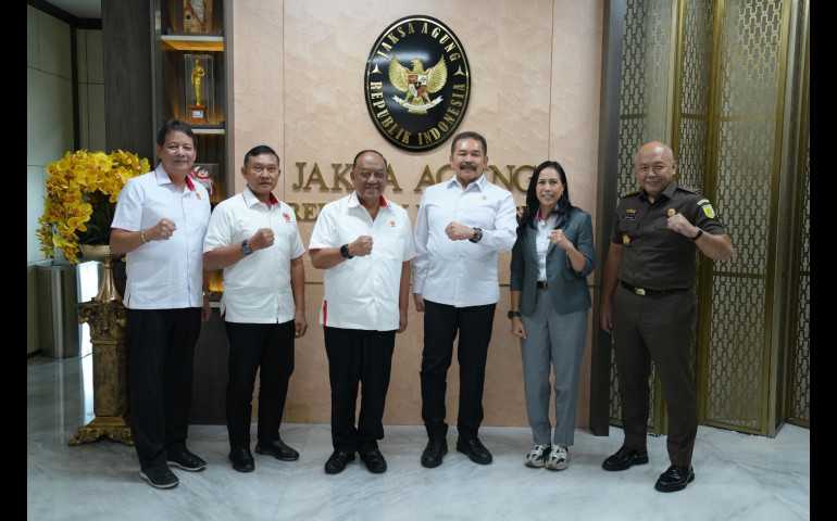 Jaksa Agung Terima Audiensi Ketua Umum KONI dalam Rangka Pendampingan PON XXI Aceh-Sumut