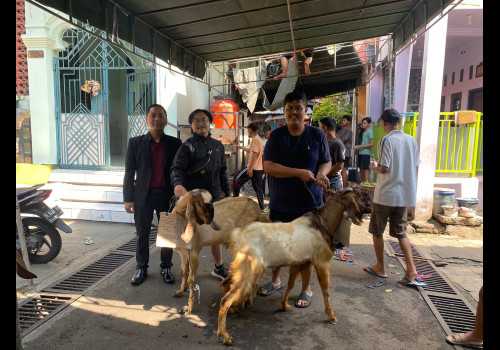 Gets Hotel Semarang Partisipasi Idul Adha dengan Penyerahan Kambing Qurban kepada Masyarakat