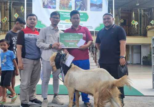 Tebar Manfaat, Perwira Patra Niaga Jawa Bagian Tengah Salurkan 152 Ekor Hewan Qurban