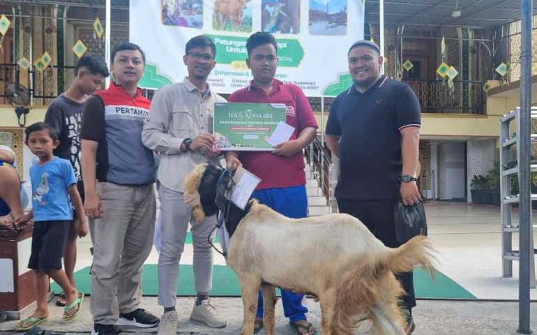 Tebar Manfaat, Perwira Patra Niaga Jawa Bagian Tengah Salurkan 152 Ekor Hewan Qurban