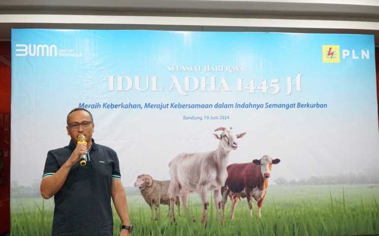 Raih Keberkahan Lewat Berkurban, Hari Raya Idul Adha 1445 H PLN UIP JBT Sumbangkan 52 Hewan Kurban