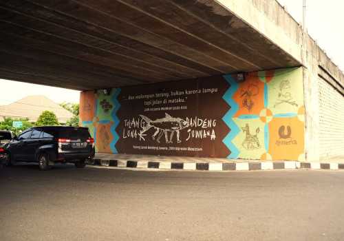 Kolektif Hysteria Memulai Perayaan Ultah ke-20 dengan Mural Tulang Lunak Bandeng Juwana di Underpass Jatingaleh