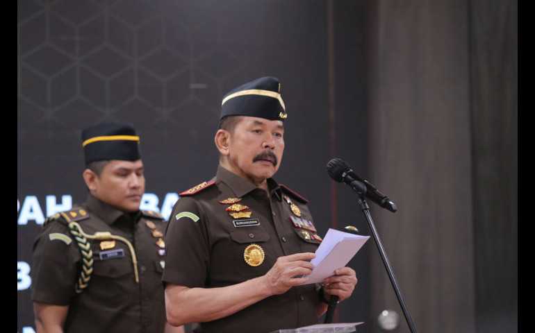 Jaksa Agung Peringati HUT ke 78 Bhayangkara dengan Harapan Sinergi Penegakan Hukum