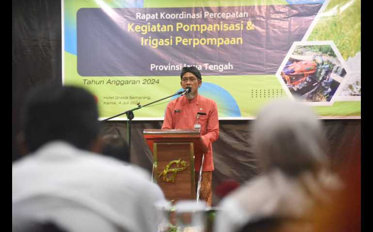 Wujudkan Penopang Pangan Nasional, Pemprov Jateng Galakkan Pompanisasi dan Irigasi
