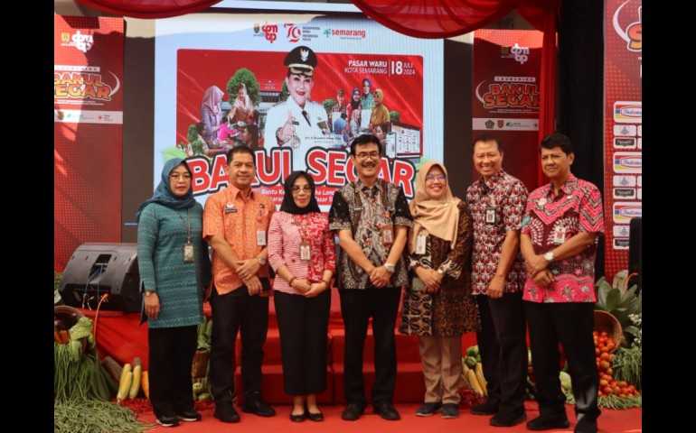 Beri Kemudahan Bagi Pedagang Pasar Tradisional Urus NIB, Pemkot Semarang Launching BAKUL SEGAR