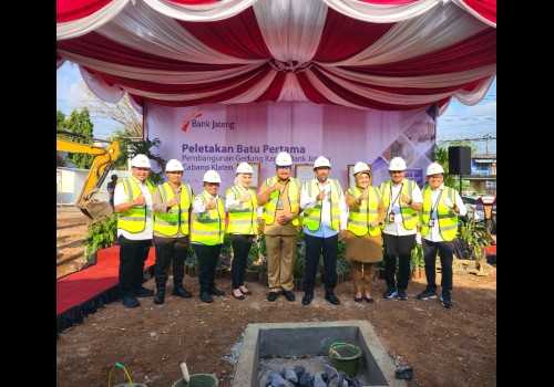 Tingkatkan Pelayanan, Bank Jateng Cabang Klaten Bangun Gedung Baru