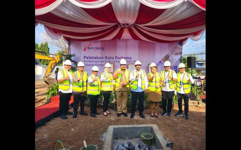 Tingkatkan Pelayanan, Bank Jateng Cabang Klaten Bangun Gedung Baru