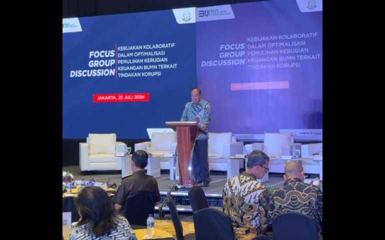 Kejaksaan RI dan Kementerian BUMN Selenggarakan FGD Optimalisasi Pemulihan Kerugian Keuangan BUMN Terkait Tindakan Korupsi
