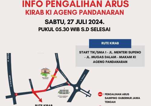 Simak! Ada Kirab dan Ki Ageng Pandanaran Art Festival, Besok Jalan Menteri Supeno dan Letjend Suprapto Ditutup Sementara