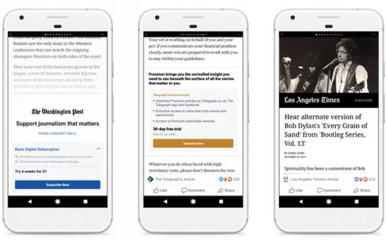 "Instant Article" di Facebook Diberhentikan, Tidak Fokus Lagi ke Berita