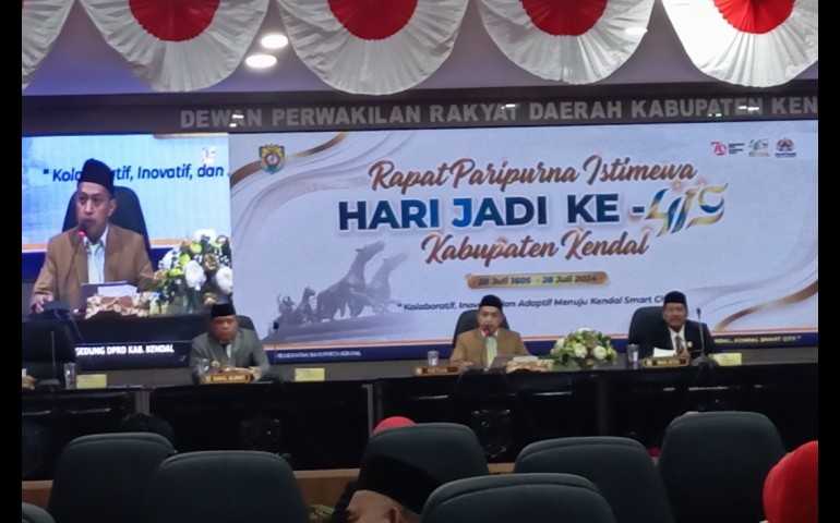 Rapat Paripurna Istimewa DPRD Kendal Sambut Hari Jadi ke-419 dengan Khidmat