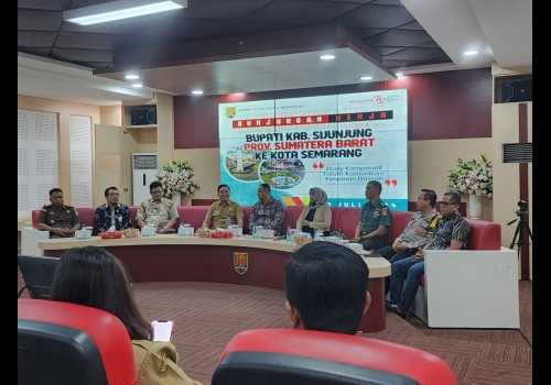 Forkopimda Kabupaten Sijunjung Kunjungi Semarang untuk Study Tiru Inovasi dan Pembangunan Sarana Prasarana