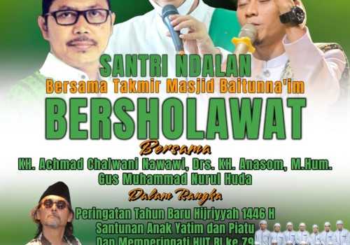 Masyarakat Semarang Selatan Bersiap! Pengajian Akbar Santri Ndalan Bersholawat Minggu Ini