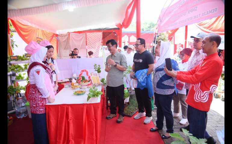 Luar Biasa, Para Pelajar Pamerkan Aneka Kreasi Makanan Hasil Urban Farming di Jambore Petani Cilik Semarang