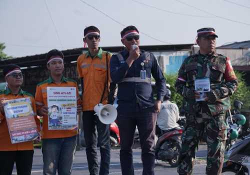 Sosialisasi Serentak KAI Daop 4 Semarang di Perlintasan Sebidang, Meningkatkan Kesadaran Masyarakat di Hari Kemerdekaan