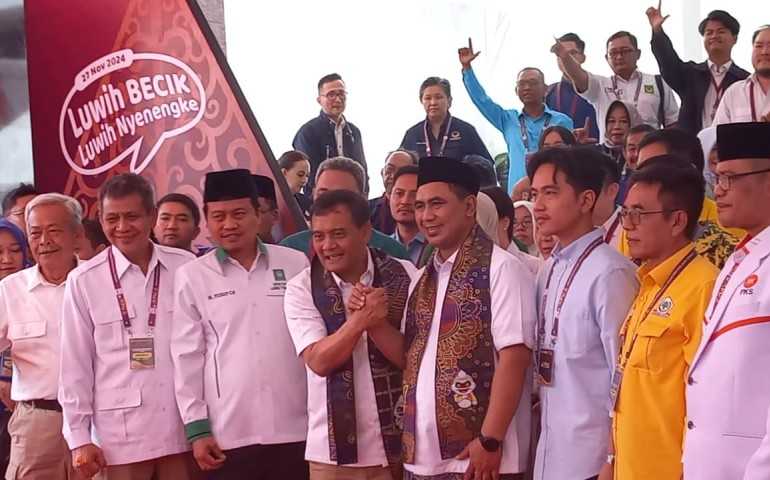 Dengan Semangat Penuh, Luthfi-Yasin Mulai Perjalanan Pilgub Jateng 2024