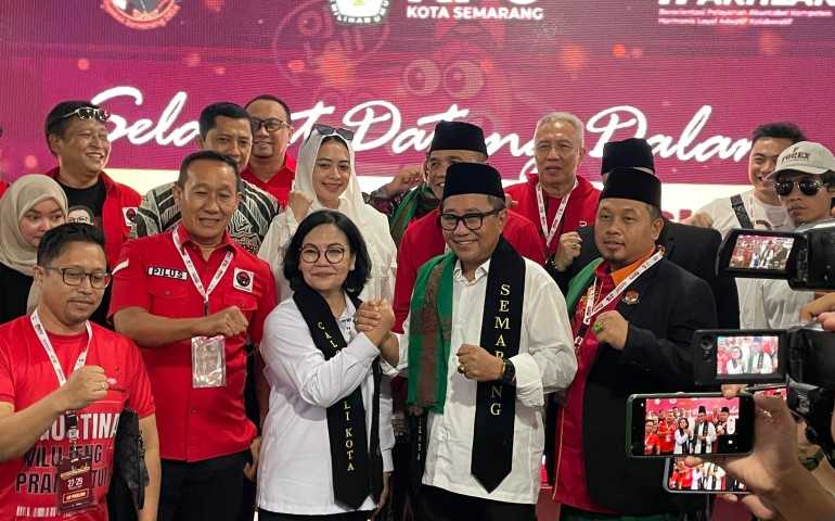 Resmi! Agustina Wilujeng-Iswar Aminuddin Daftar Pilkada Kota Semarang