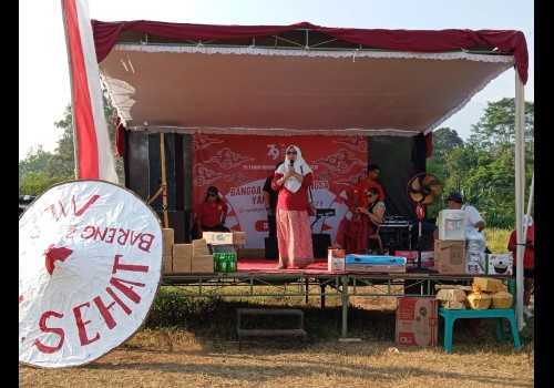 Peringati HUT RI ke-79, Desa Kliris Kendal Gelar Jalan Sehat, Senam Zumba, dan Sholawat Bersama