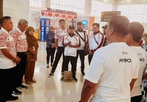 KONI Jateng Lepas Keberangkatan Cabang Olahraga Muaythai dan Balap Sepeda ke PON XXI
