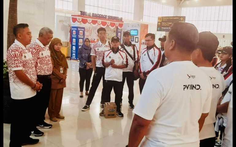 KONI Jateng Lepas Keberangkatan Cabang Olahraga Muaythai dan Balap Sepeda ke PON XXI