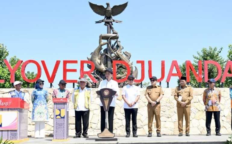 Presiden Jokowi Resmikan Flyover Djuanda dan Beberapa Proyek Infrastruktur di Jawa Timur