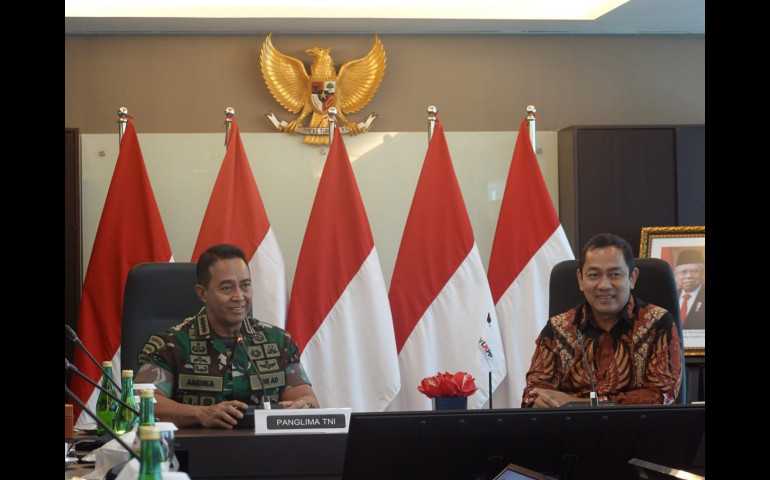 Hendi dan Jenderal Andika Bertemu, LKPP dan TNI Bersinergi