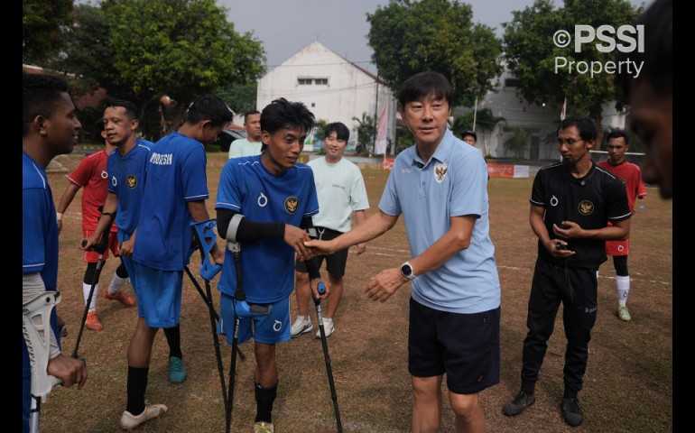 Shin Tae-yong Motivasi Timnas Amputasi, Ajak Hadiri Laga Kualifikasi Piala Dunia 2026