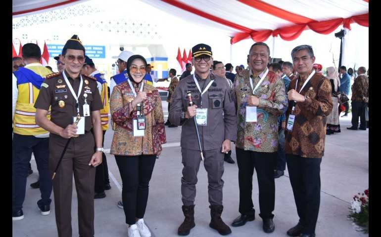 Presiden Jokowi Resmikan Tol Kartasura-Klaten, Kajati Jateng Ponco Hartanto Hadir dan Dukung Pembangunan Infrastruktur Nasional