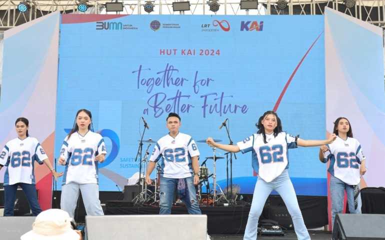 Meriah! KAI Daop 1 Rayakan HUT ke-79 di Soul Hub Ciracas